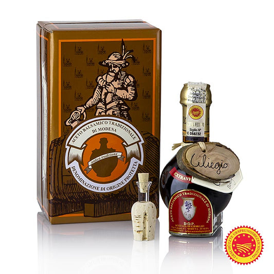 Aceto Balsamico Tradizionale DOP/PDO, 25 år, kirsebærfad, Acetaia di Giorgio, 100 ml