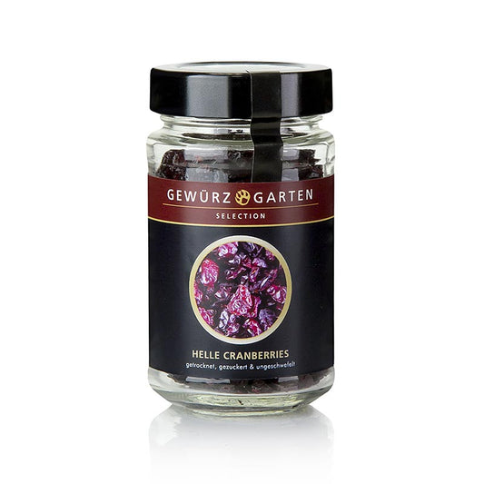 Gewürzgarten lyse tranebær, tørrede, usvovlede, sødede, 120 g