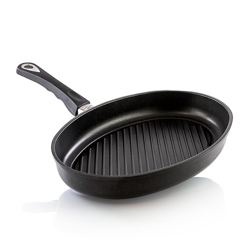 AMT Gastroguss, fiskepande med grillbund og fedtrende, induktion, 35x24 cm, 1 stk.