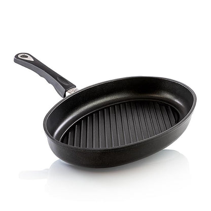 AMT Gastroguss, fiskepande med grillbund og fedtrende, induktion, 35x24 cm, 1 stk.