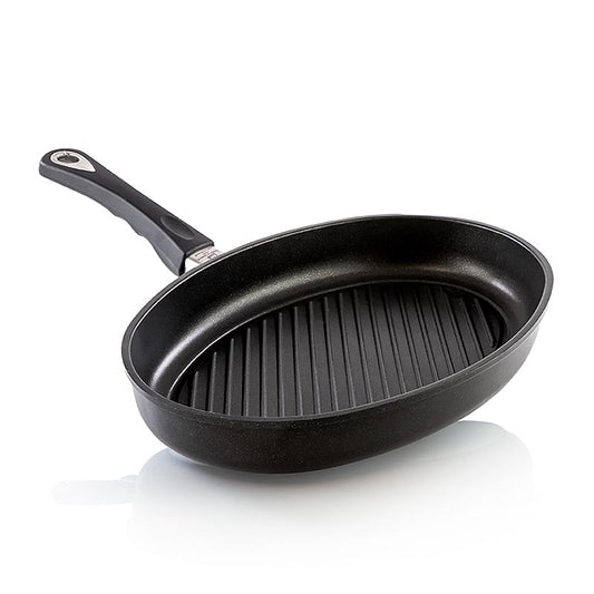 AMT Gastroguss, fiskepande med grillbund og fedtkanal, induktion, 35x24cm, 1 stk.