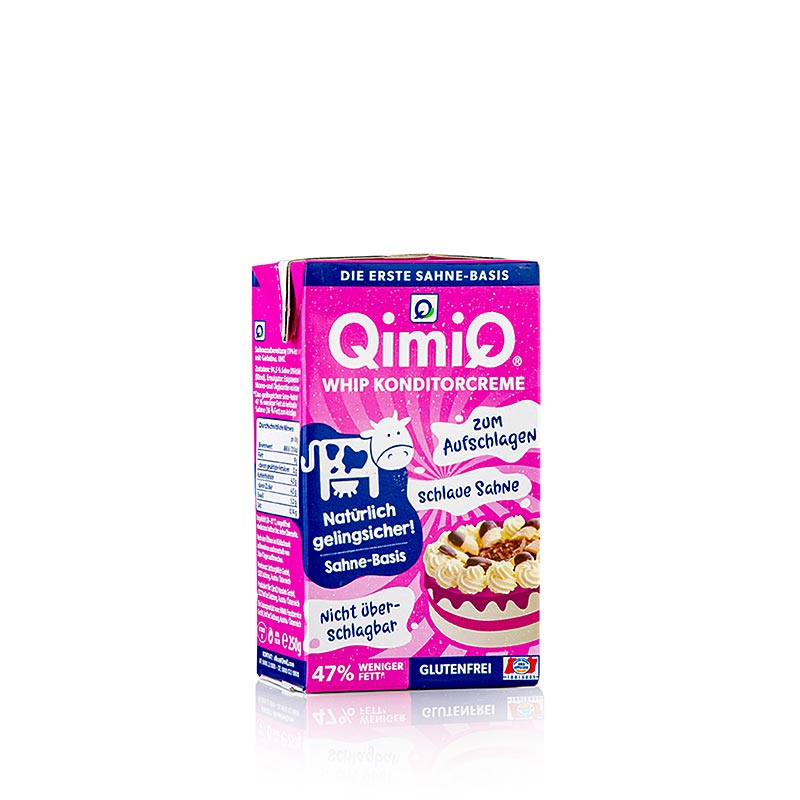 QimiQ Whip natural, til piskning af søde og salte cremer, 19% fedt, 250 g