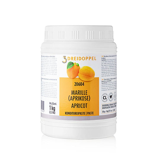 Dreidoppel - Apricot (abrikos) indsætte, tre dobbelt, No.206, 1 kg