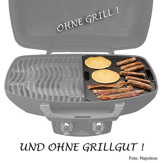 Napoleon grilltilbehør - Vendeplade i støbejern til grill TQ285 &amp; TQ285PRO, 1 stk.