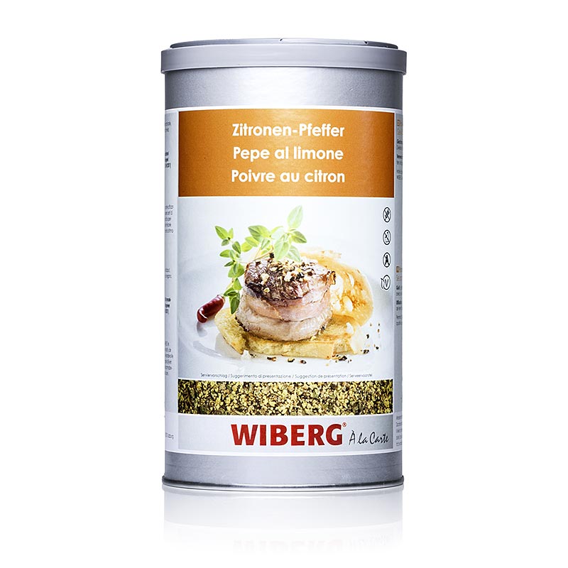 Wiberg citronpeber, krydderiblanding, grov, 750 g