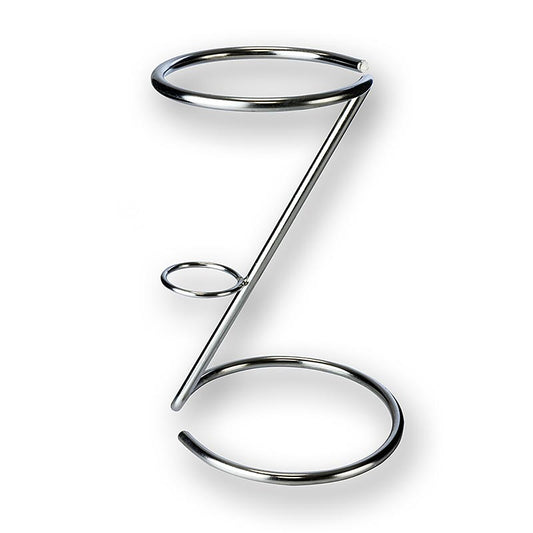 Stativ i rustfrit stål til chips- eller fish &amp; chips-poser, ca. 20 cm, 1 stk.