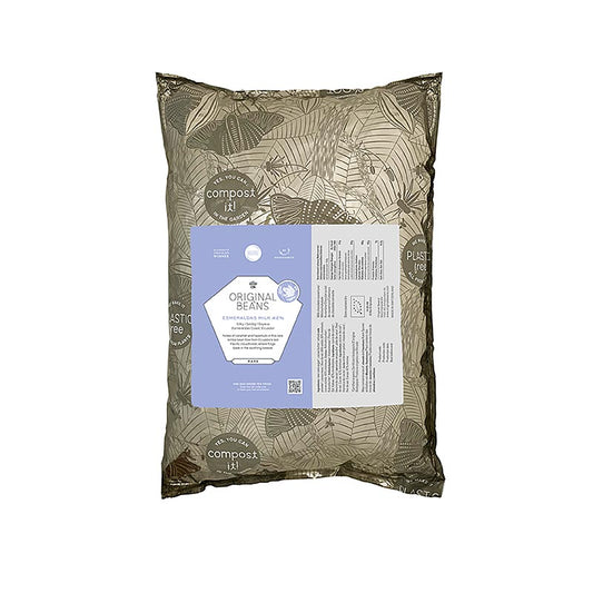 Esmeraldas Mælk Ecuador, 42%, mælk couverture, Callet, Original Beans, BIO, 2 kg