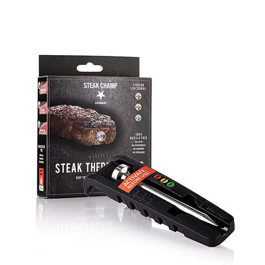 SteakChamp 3-Color-Pack, kogepunktsindikator for bøffer til 3 tilberedningsniveauer, 1 stk.