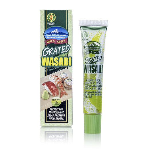 Wasabi - Grøn peberrodspasta, finkornet, med 1,6 % wasabi, normalt stærk, 43 g