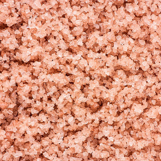 Palm Island, pinkfarvet Stillehavssalt, dekorationssalt med vulkansk ler, groft, 1 kg