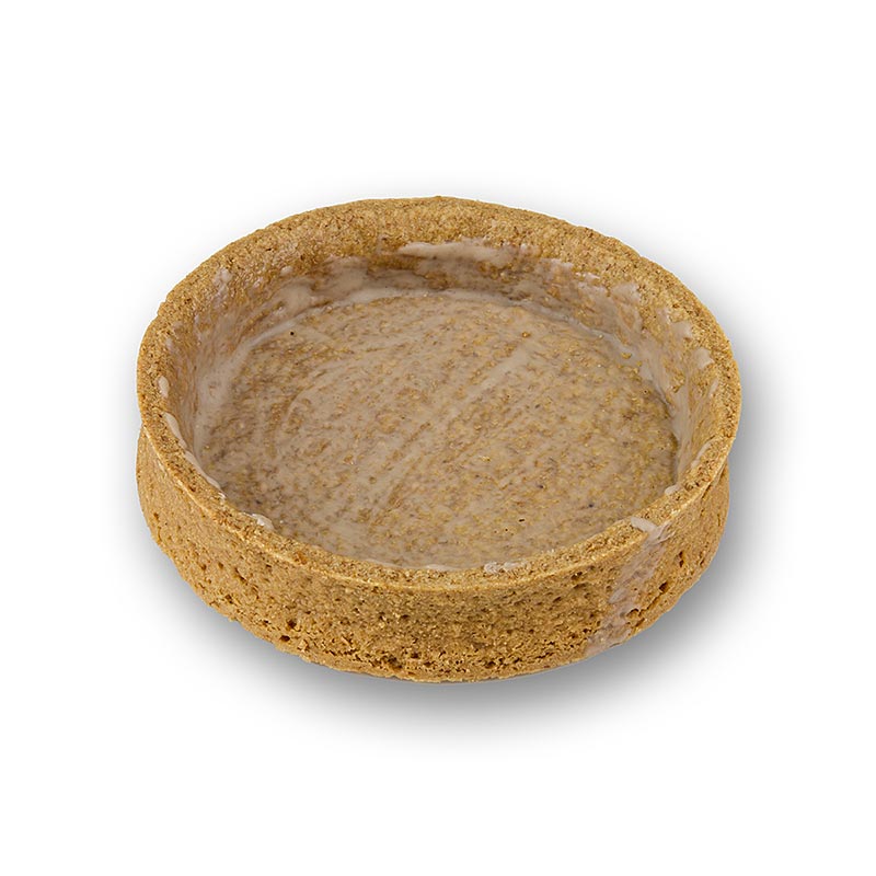 Dessert-tarteletter lavet af grahamskiks, overtrukket, ø 80x17mm h, 1,04 kg, 45 stk.