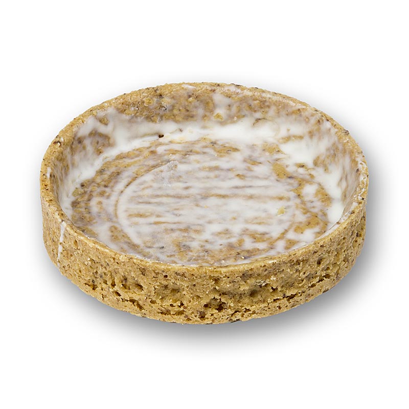 Dessert-tarteletter lavet af mandler &amp; smør, overtrukket, ø 80x17mm h, 675 g, 27 stk.