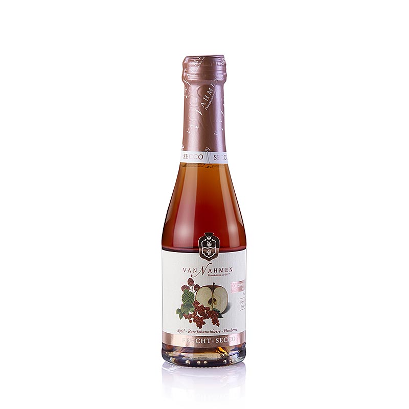 Van Nahmen Apple-Redcurrant-Raspberry Fruit Secco, alkoholfri, 200 ml