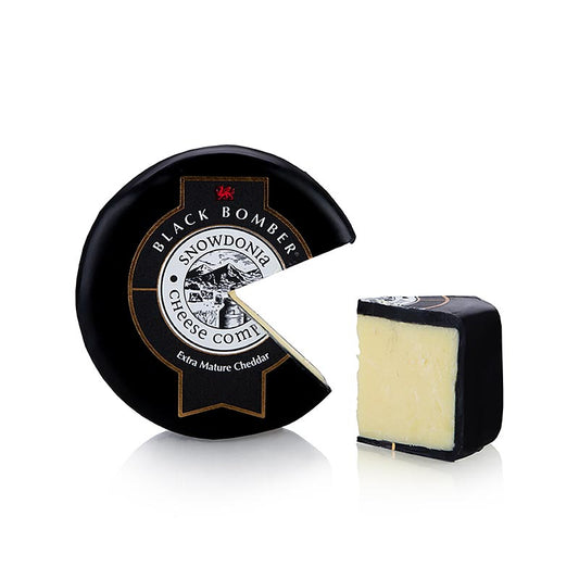 Snowdonia - Little Black Bomber, modnet cheddarost, sort voks, 200 g