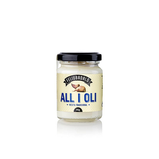 Allioli - hvidløgscreme, med vegetabilsk olie, Feliubadalo, 95 g