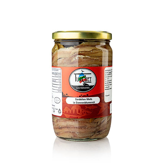 Ansjosfileter "Filetti di Alici", i solsikkeolie, 700 g