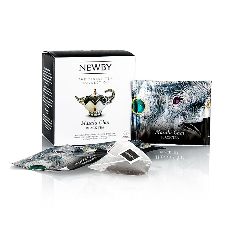 Newby Tea Masala Chai, sort te, 37,5 g, 15 stk.