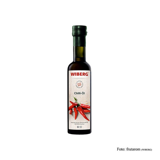 Wiberg chiliolie, ekstra jomfruolivenolie 99 % med chilismag, 250 ml