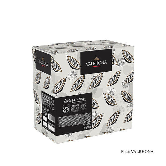 Valrhona Ariaga Noire, mørk couverture, Callets, 66% kakao, 5 kg