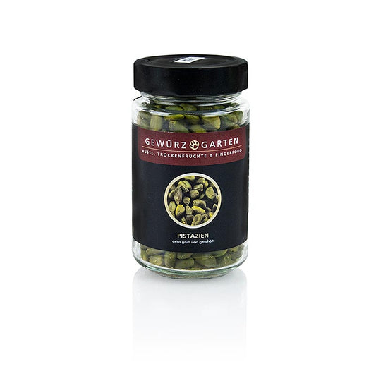 Gewürzgarten pistacienødder, afskallede, mørkegrønne, topkvalitet, 150 g