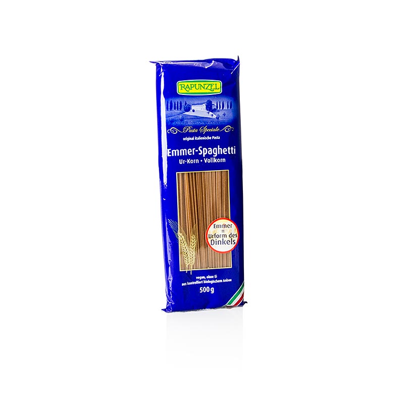 Rapunzel, emmer pasta - spaghetti, fuldkorn, økologisk, 500 g