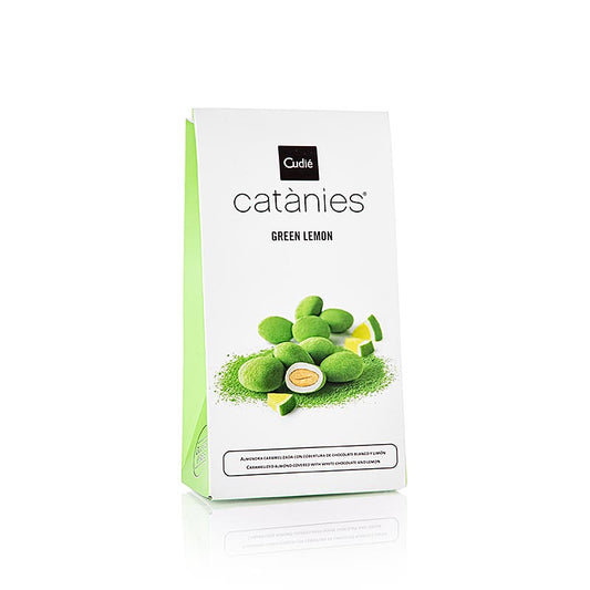 Catanies - grøn citron, span. Mandler i citronchokolade, cudies, 80 g