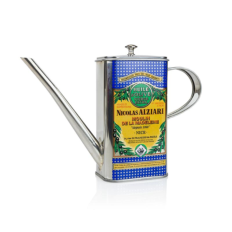 Alziari olivenkande, tom, metal, 500 ml fyldemængde, 1 stk.