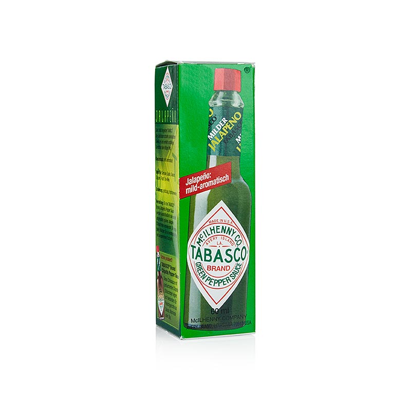 Tabasco, grøn, mild, jalapeno, McIlhenny, 60 ml