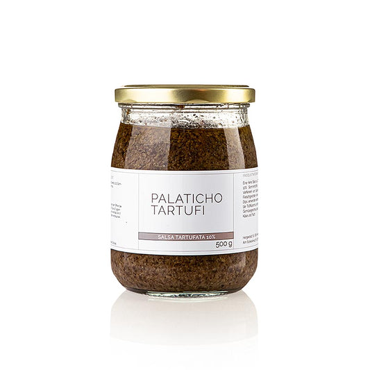 Trøffelsauce salsa tartufata, med 10% sommertrøffel, Palaticho Tartufi, 500 g