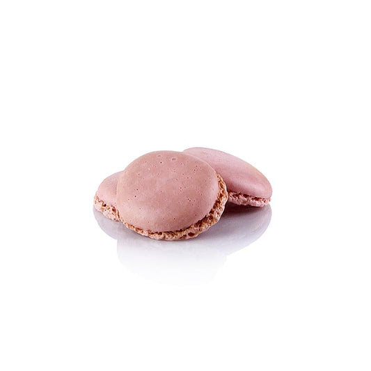 Macarons Pink, mandelmarengshalvdele, til fyld, ca. ø 3,5 cm, 921 g, 384 stk.