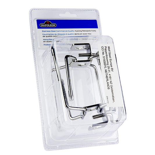 Napoleon grilltilbehør - Sæt med kødklemmer til drejespyd, 2 stk.