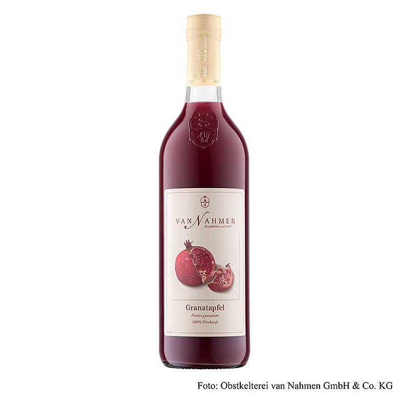 Granatæblejuice, 100% direkte juice, Van Nahmen, økologisk, 750 ml