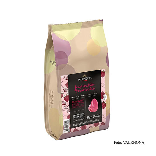 Valrhona Inspiration Raspberry - Hindbærspecialitet med kakaosmør, 3 kg