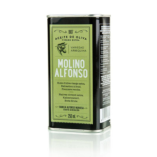 Ekstra jomfru olivenolie, Molino Alfonso, Arbequina, Spanien, 250 ml