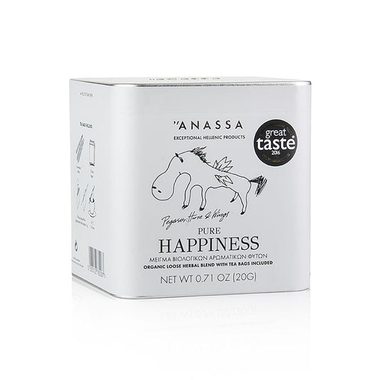 ANASSA Pure Happiness Tea (urtete), løs med 20 poser, økologisk, 20 g