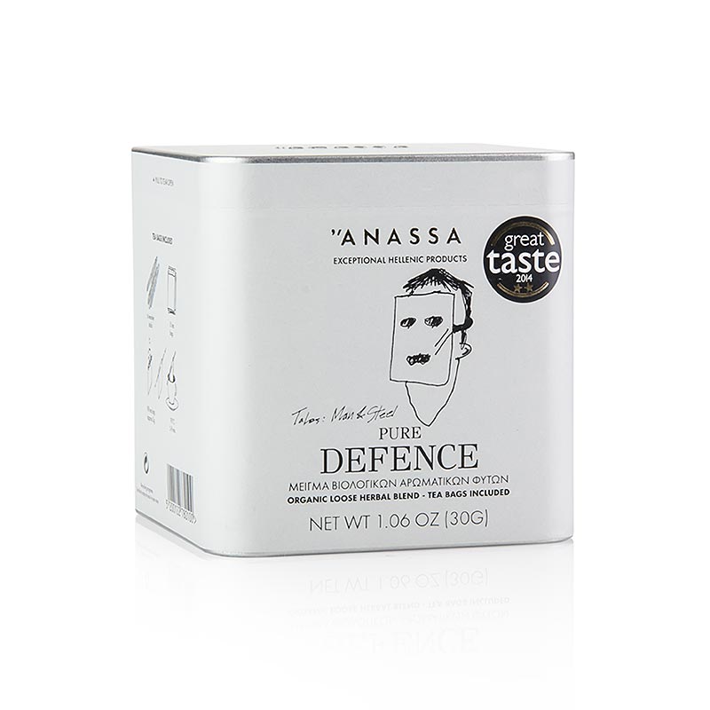 ANASSA Pure Defence Tea (urtete), løs med 15 poser, økologisk, 30 g