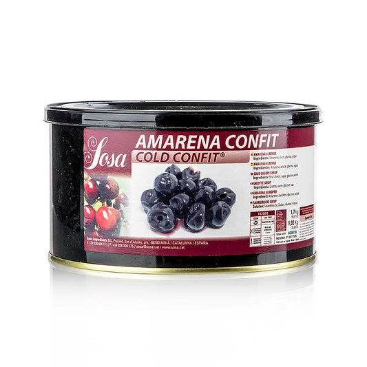 Sosa Cold Confit - Amarena-kirsebær, hele (37206), 1,7 kg