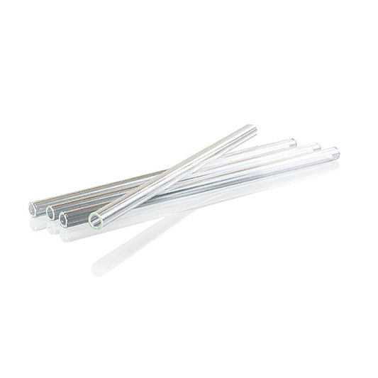 Glassugerør, lige, ø8 mm (1,1 mm væg), 21 cm, 50 stk.