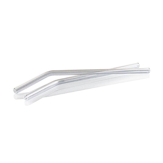 Glassugerør, buet, ø8 mm (1,1 mm væg), 21 cm, 50 stk.