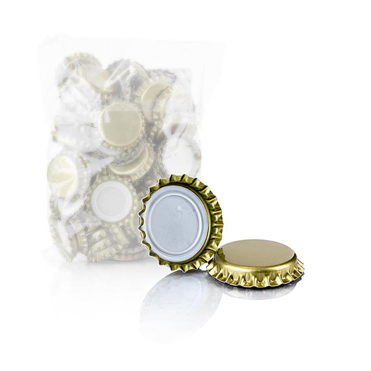 Kronkapsler til Gin Tonic-flasker (52977), guld, 100% Chef, 100 stk.