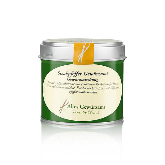 Steakpeber, grov peber og krydderiblanding til kværnen, Altes Gewürzamt, 90 g