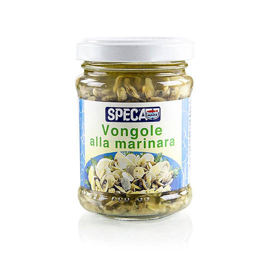 Vongole muslinger, marineret, Speca, 130 g