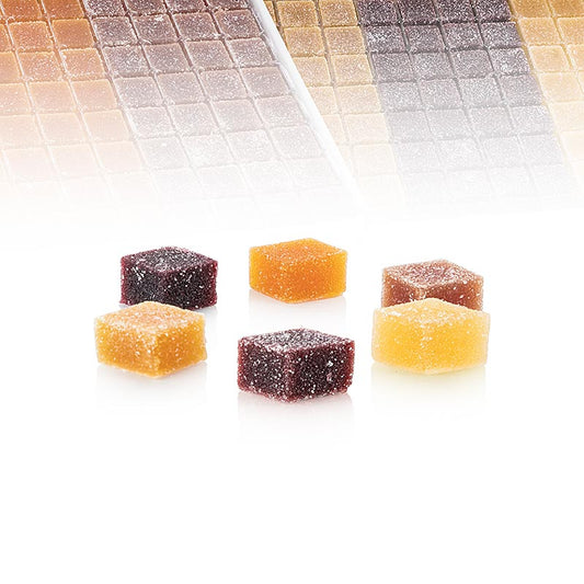 Valrhona "Pate de Fruits", 6 varianter af frugtgelé, 1,8 kg, 192 stk.