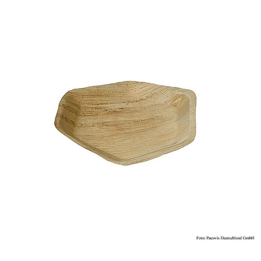 Engangs Naturesse palmebladsbowle, sekskantet, ø 24x2,5 cm, 100 stk.
