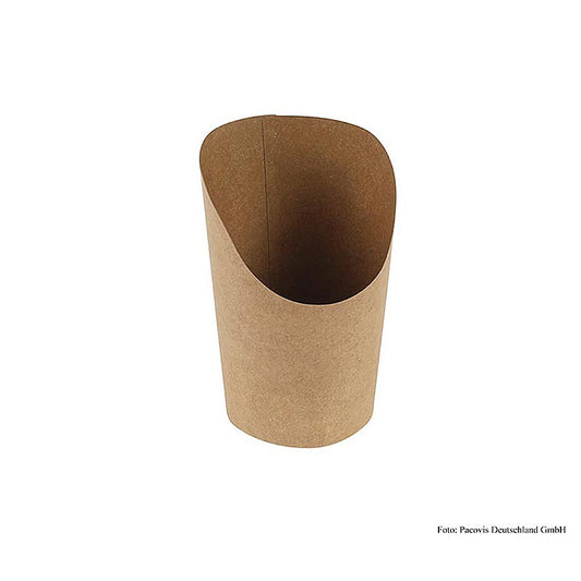 Engangs Naturesse Take Away Wrap-bæger, Kraft/PLA, 360 ml, 8,5/6x12 cm, 1.000 stk.