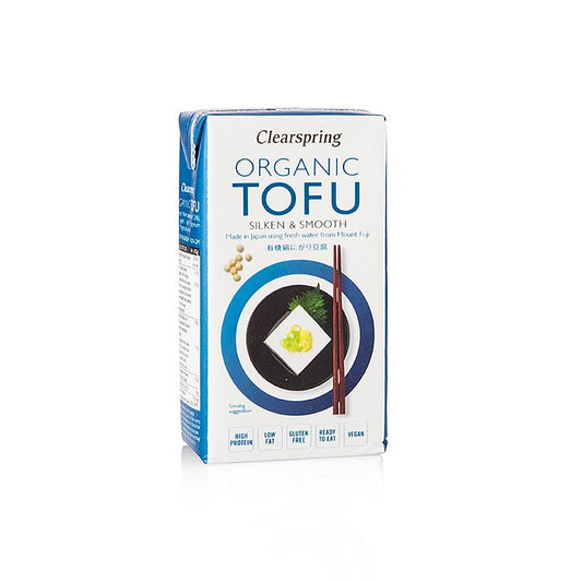 Økologisk japansk tofu, silketofu blød, Clearspring, BIO, 300 g