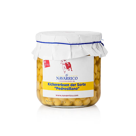 Små kikærter "Pedrosillano", i saltlage, Navarrico, 325 g