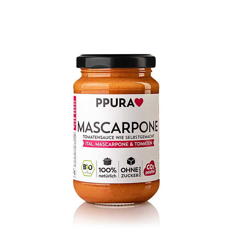 Ppura Sugo Mascarpone - med mascarpone og tomater, økologisk, 340 g