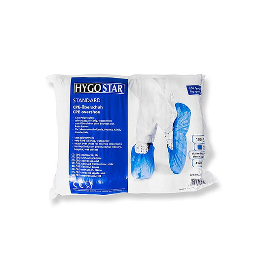 Overtrækssko CPE, blå, 100 stk.
