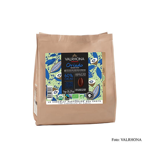 Valrhona Oriado, Couverture Dark 60%, Callets, BIO, 1 kg